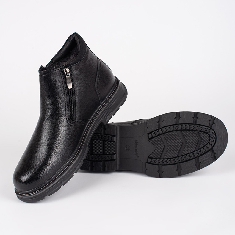 Crne zimske muške izolirane čizme crna 2