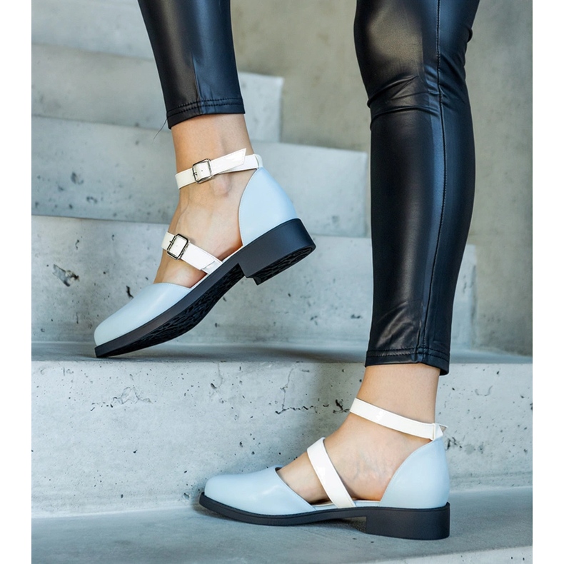 Plave balerinke s Josiane kopčom plava 1