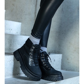 Crne tenisice s debelim potplatom i Best krznom crna 1