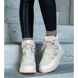 Svijetlo bež gležnjače s debljim potplatom, Rosemarie 1