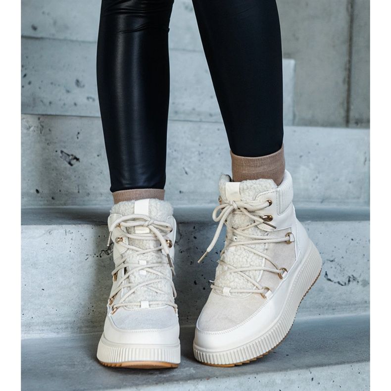 Svijetlo bež gležnjače s debljim potplatom, Rosemarie 1