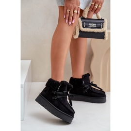 Ženske čizme za snijeg s platformom i krznom, Branek crne Ciabellae crna 2