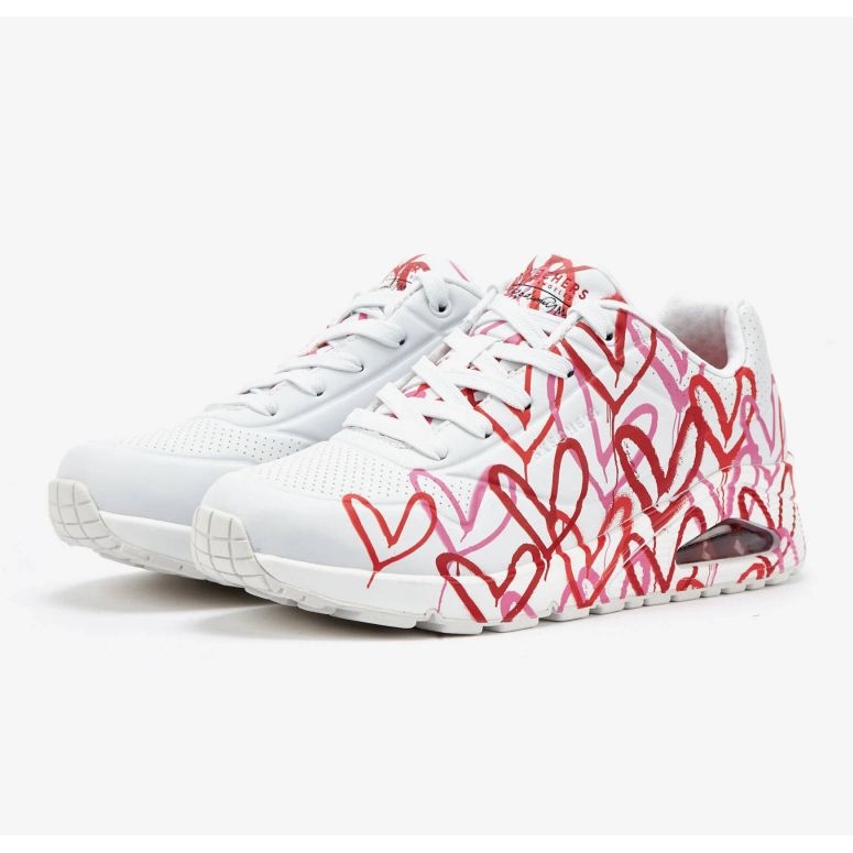 Skechers X Jgoldcrown Uno-Spread The Love W 155507-WRPK cipele bijela 1