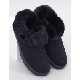 Kratke emus hlače obrubljene Fraley Black krznom crno 1