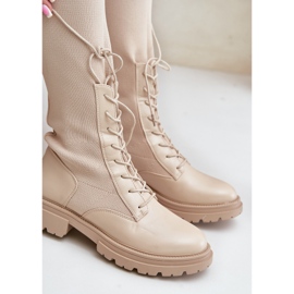 Bež iranske natikače s gornjim dijelom čarape 2