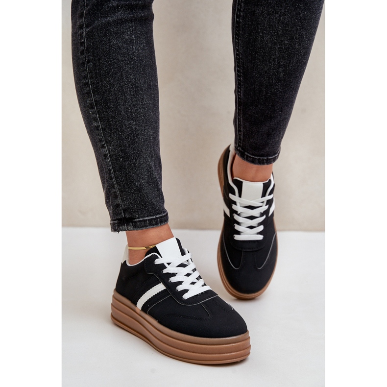 Ženske tenisice s platformom crne Dravinnia crna 2