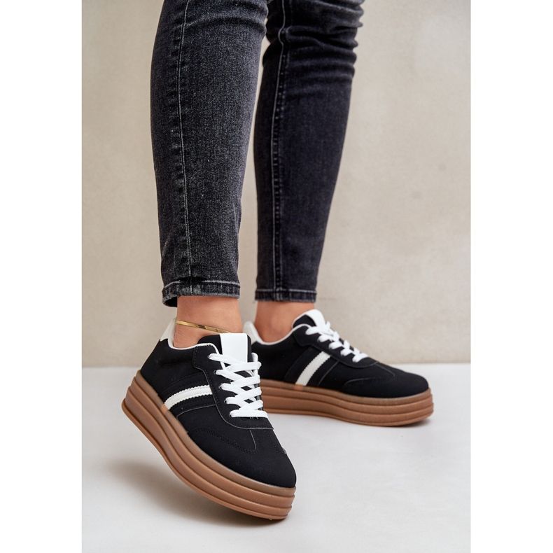 Ženske tenisice s platformom crne Dravinnia crna 1