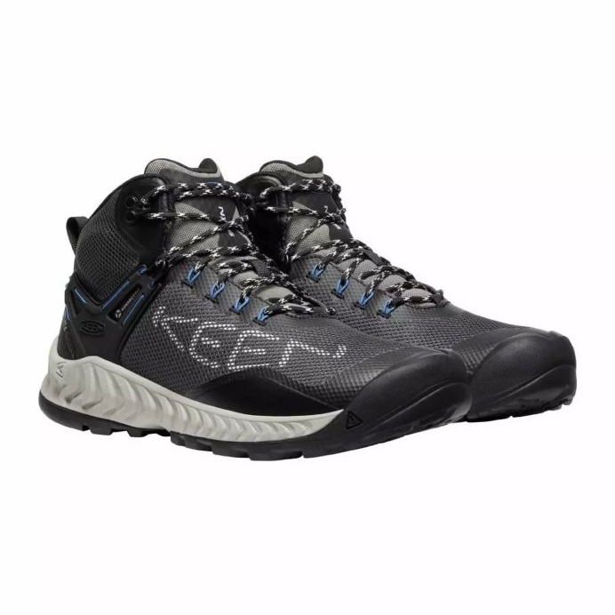 KEEN Nxis Evo Mid Wp cipele MAGNET/BRIGHT Cobalt KE-1026108 crna 1