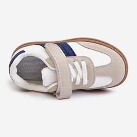 Dječje tenisice na čičak bijele i plave tromele bijela 2