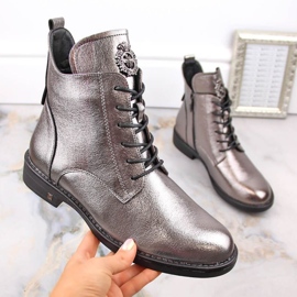 Čizme na vezanje i patentni zatvarač Potocki W WOL171D kositar 1