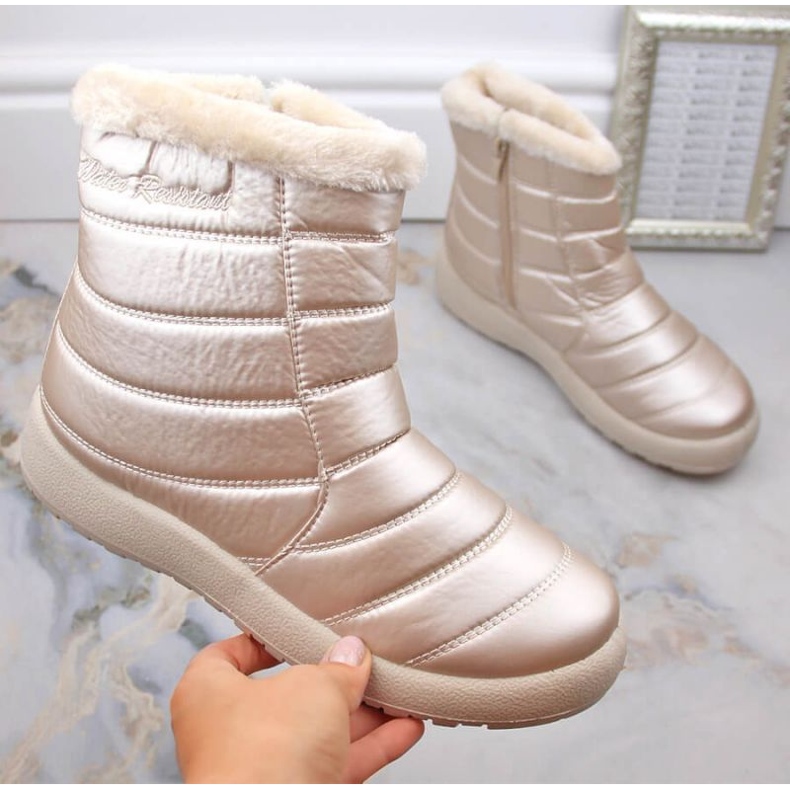 Vodootporne patentirane čizme za snijeg News W EVE181E bež 1