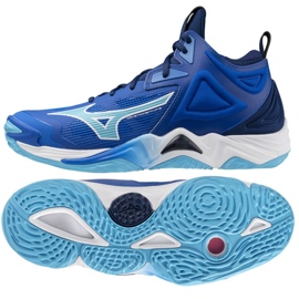 Cipele Mizuno Wave Momentum 3 Mid V1GA231701 plava 2