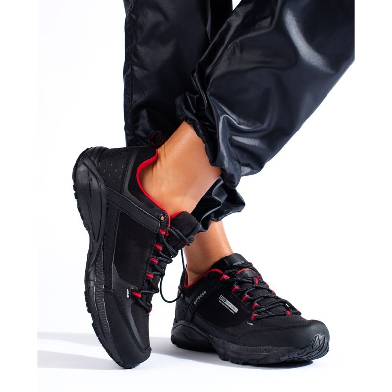 Ženske cipele za planinarenje SOFTSHELL Outdoor DK 1096 crne crno 1