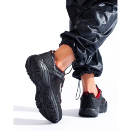 Ženske cipele za planinarenje SOFTSHELL Outdoor DK 1096 crne crno 2