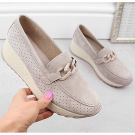 Filippo W PAW507A bež kožne cipele od brušene kože 2