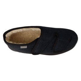 Dr.ORTO Befado ženske cipele izolirane pu vunom 986D013 crne plava 3