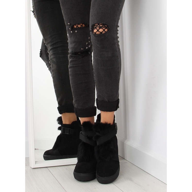 Tenisice s krznom crne 3123 crne crna 2