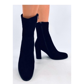 Poulter Crne gležnjače od brušene kože - Inello crna 2