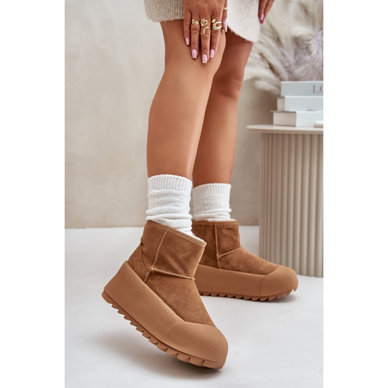 Big Star OO274A212 Smeđe čizme za snijeg smeđa 1