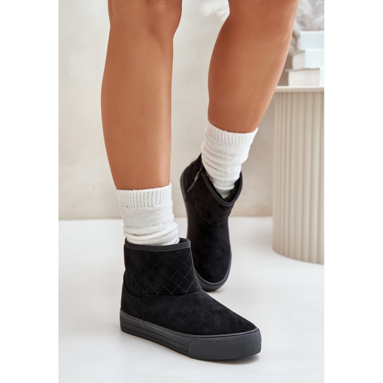 Big Star OO274A522 Crne čizme za snijeg crna 1