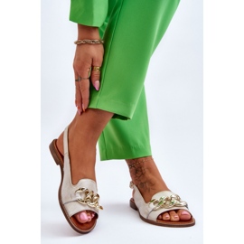 Step in style Sandale Model Lewski Cipele 3230 Bež/Zlatna - Zakoračite sa stilom 1