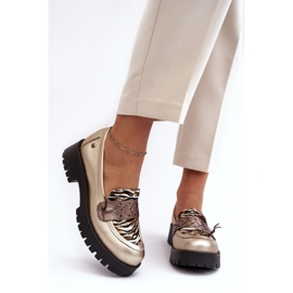 Maciejka 06195-25 Zlatne cipele žuta boja 1