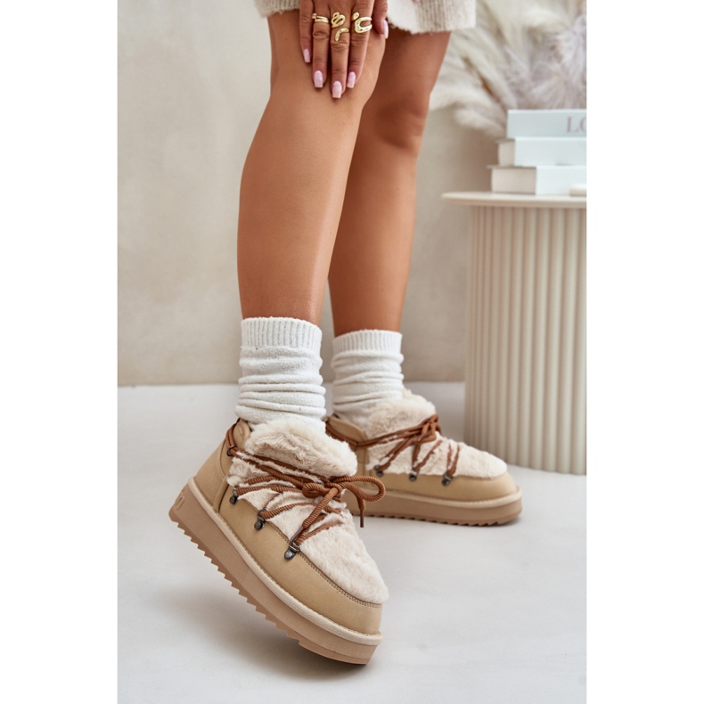 D.Franklin DFSH370011 čizme za snijeg bež 1