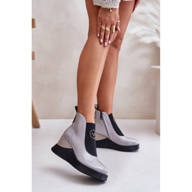 Vinceza 66703 Lakirane sive čizme siva 1