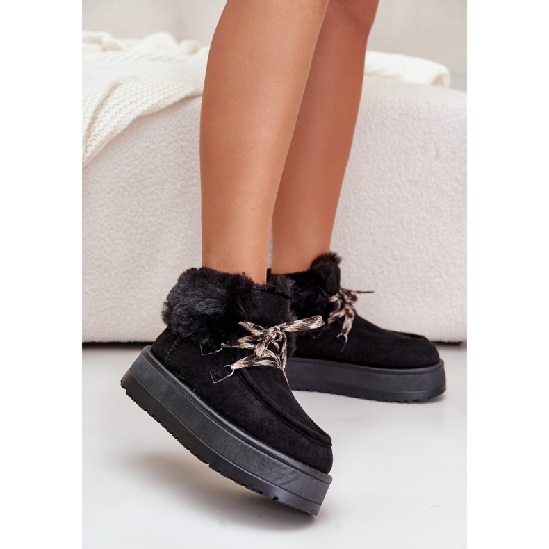 Čizme za snijeg Model C3016 Crne crna 1