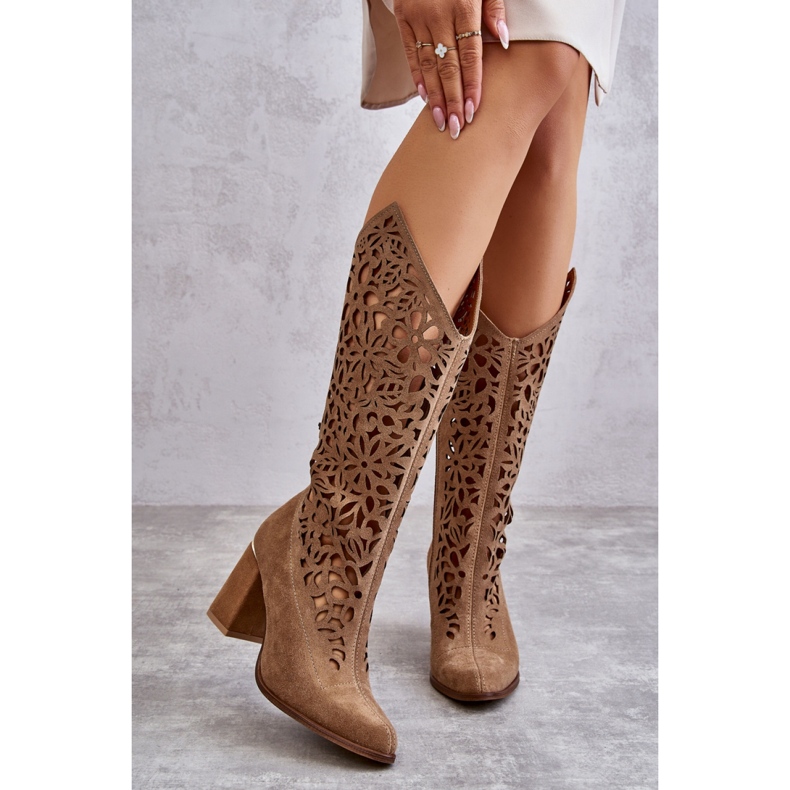 Cipele Lewski 3234 Tamno bež čizme 1