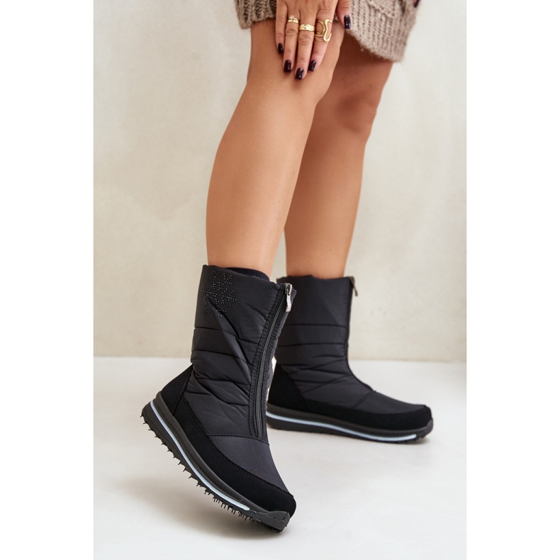 Progress PROGJ-22-130 Crne čizme za snijeg crna 1