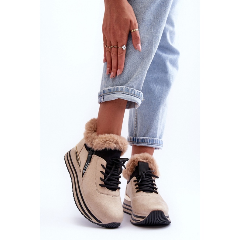 Sportske cipele Model 21-Q99 bež 1