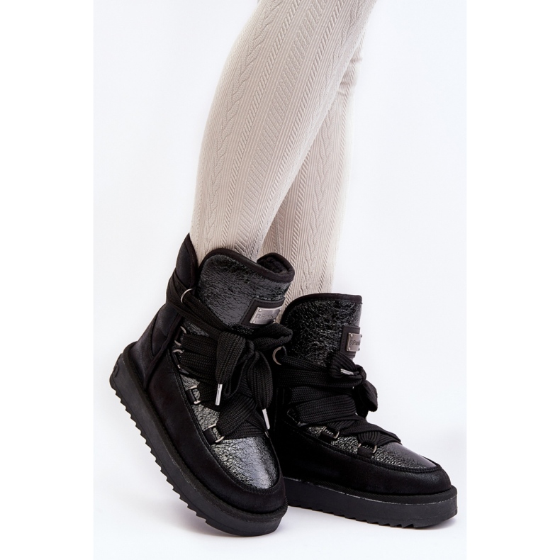 Čizme za snijeg Model DFSH370006 Crne crno 1