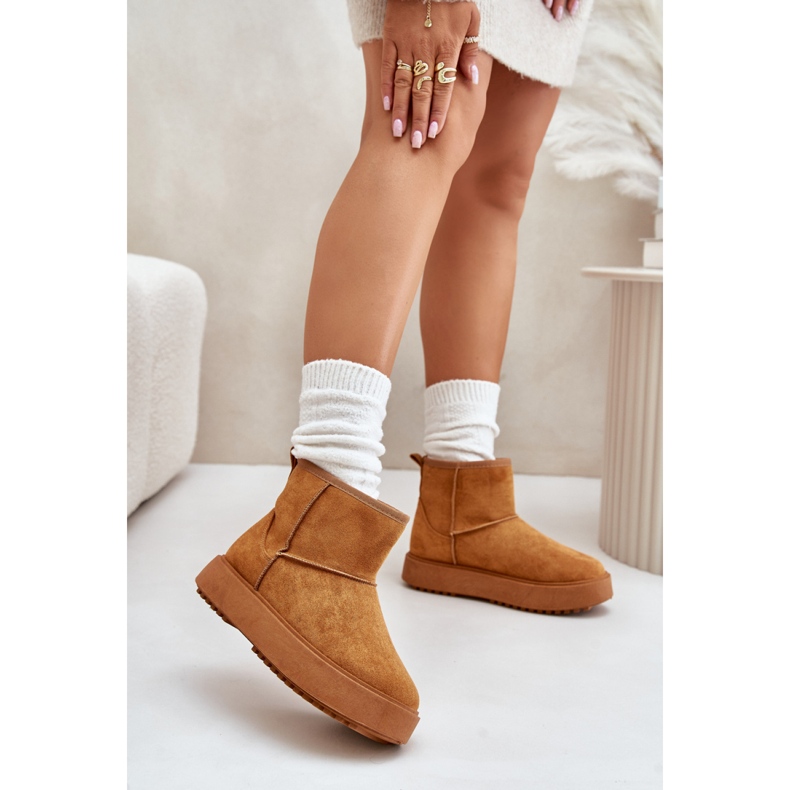 Čizme za snijeg Model 24BT26-7408 Camel smeđa 1