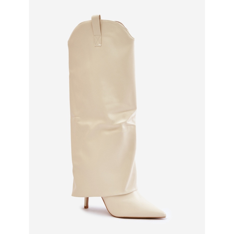 Model 35858 Svijetlo bež čizme 2