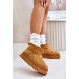 Čizme za snijeg Model 24BT26-7368 Camel smeđa 1