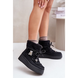 Čizme za snijeg Model UK180P crne crna 1