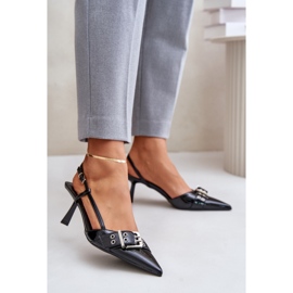 Visoke potpetice Model P-1401 Crne crna 1