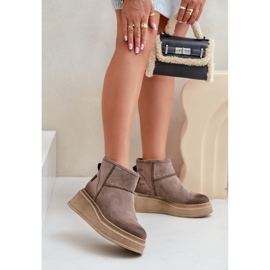 Maciejka 06769-02 Tamno smeđe čizme za snijeg smeđa 1