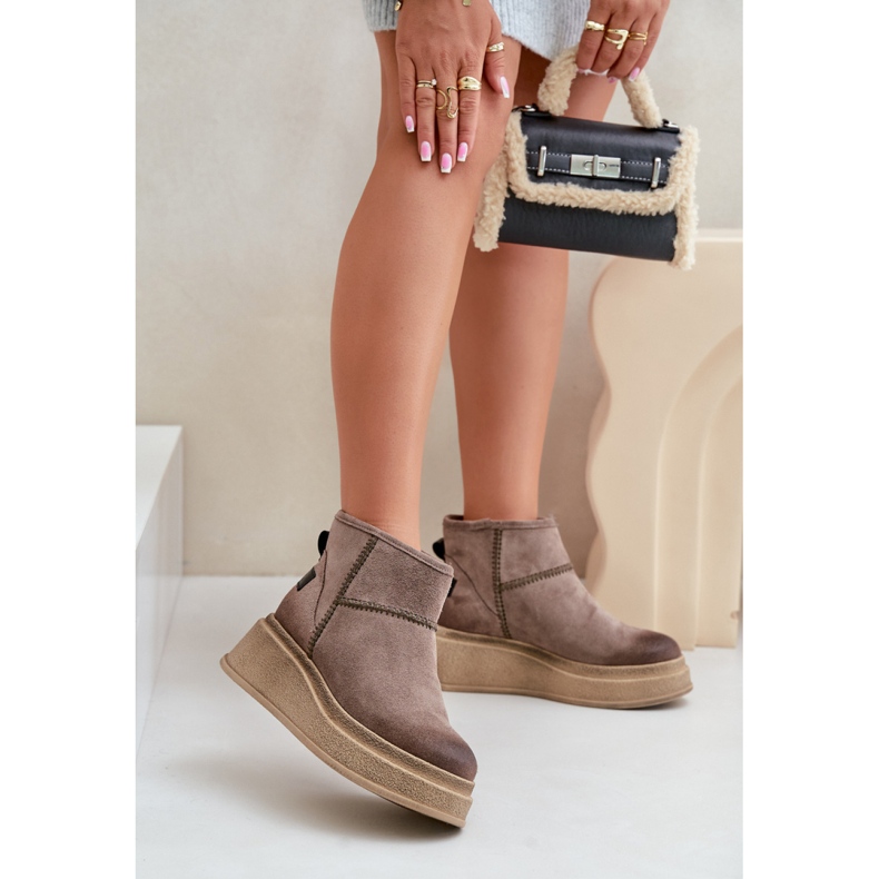 Maciejka 06769-02 Tamno smeđe čizme za snijeg smeđa 1