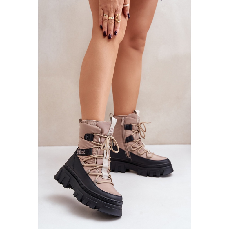 Lee Cooper LCJ-24-47-3143 Bež čizme za snijeg 1