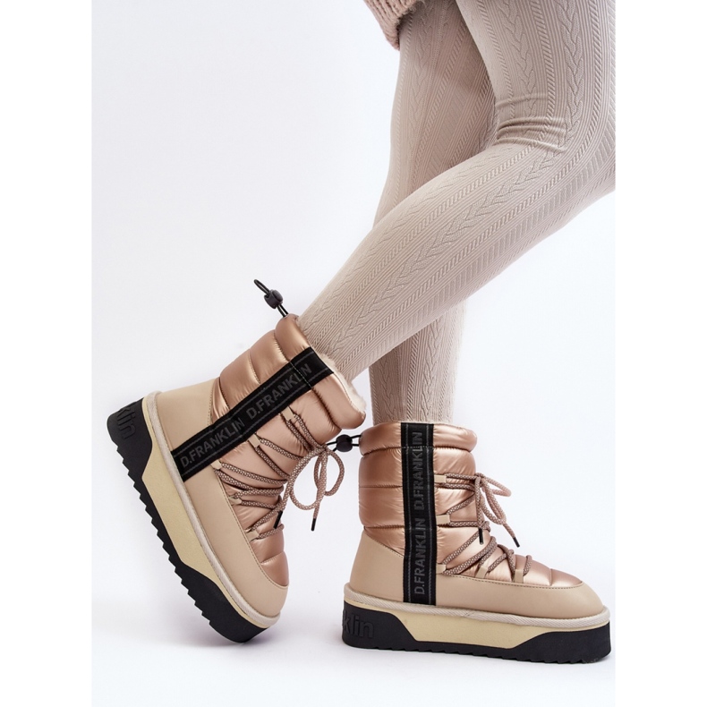 Čizme za snijeg Model DFSH371006 Bež 2