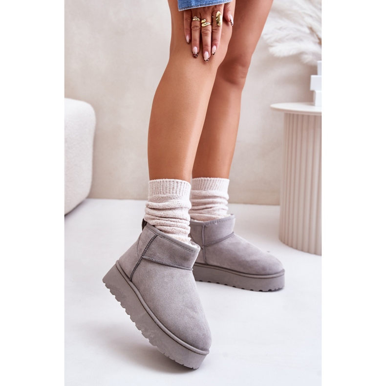 Čizme za snijeg Model 20216-4I Sive siva 1