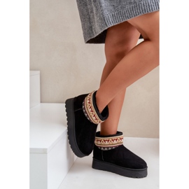 Čizme za snijeg Model 20226-4A crne crno 1