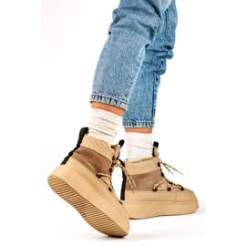 Čizme za snijeg Model 24-72302BE Bež 1