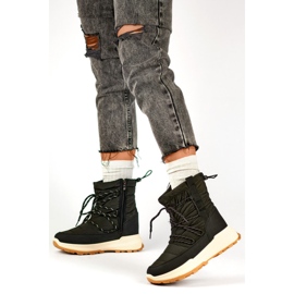 Čizme za snijeg Model 24-16321B crne crna 1