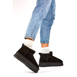 Ženske čizme za snijeg s krznenom izolacijom XF-159B, crne crno 1