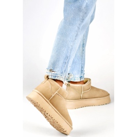 Ženske čizme za snijeg podstavljene krznom XF-159L.BE, bež 1