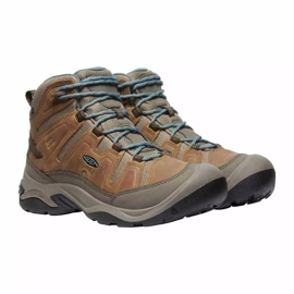 KEEN Cipele za planinarenje Circadia Mid Wp Toasted COCONUT/NORTH Atlantic KE-1026764 smeđa 1