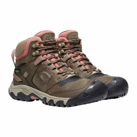 Trekking cipele Keen Ridge Flex Mid Wp KE-1024921 smeđe smeđa 1